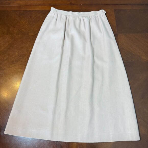 vintage 80''s Evan-Picone Womens Skirt Pink wool Silk Blend sz Small - Picture 9 of 9